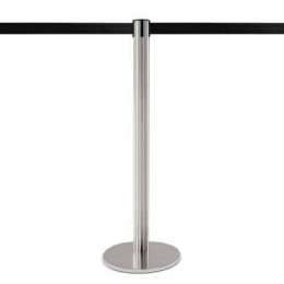 Poteau à sangle 3,7m (INOX brossé - personnalisable) - MASTER 