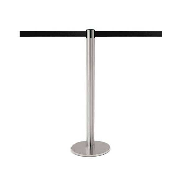 Poteau à sangle 3,7m (INOX brossé - personnalisable) - MASTER 