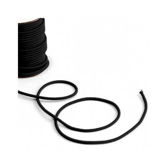Elastisch afzetkoord zwart 25m Elastisch afzetkoord zwart 25m