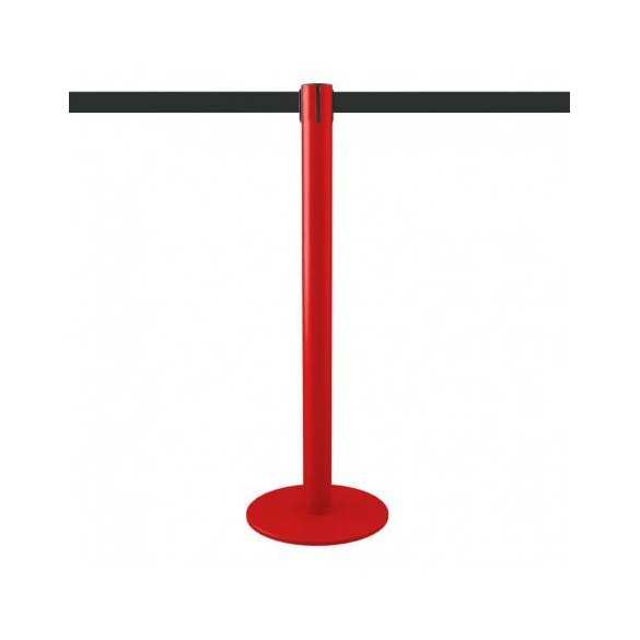  Poteau de balisage rouge 3,7m (sangle personnalisable) - MASTER 