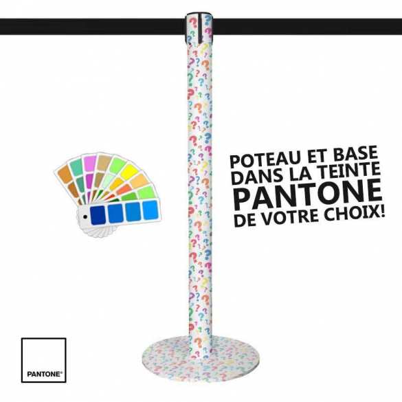 Poteau à sangle 3,2m (PANTONE au choix, 100% personnalisable) - MASTER