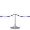Kleine afzetpaal met koord - zilver 45cm