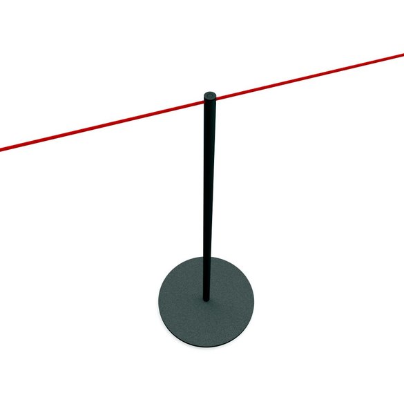 Poteau de délimitation Line (noir) - Fine corde semi-élastique Poteau de délimitation Line (noir) - Fine corde semi-élastique