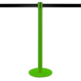 Green Retractable Barrier Post 3m (Customisable) - LIMIT