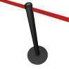 Queue Barrier Post 3.7m (Black - Customisable) - LIMIT
