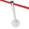 Poteau a sangle retractable blanc Poteau a sangle retractable blanc