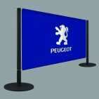 Absperrbarrieren mit Logo-Druck | Potelet®