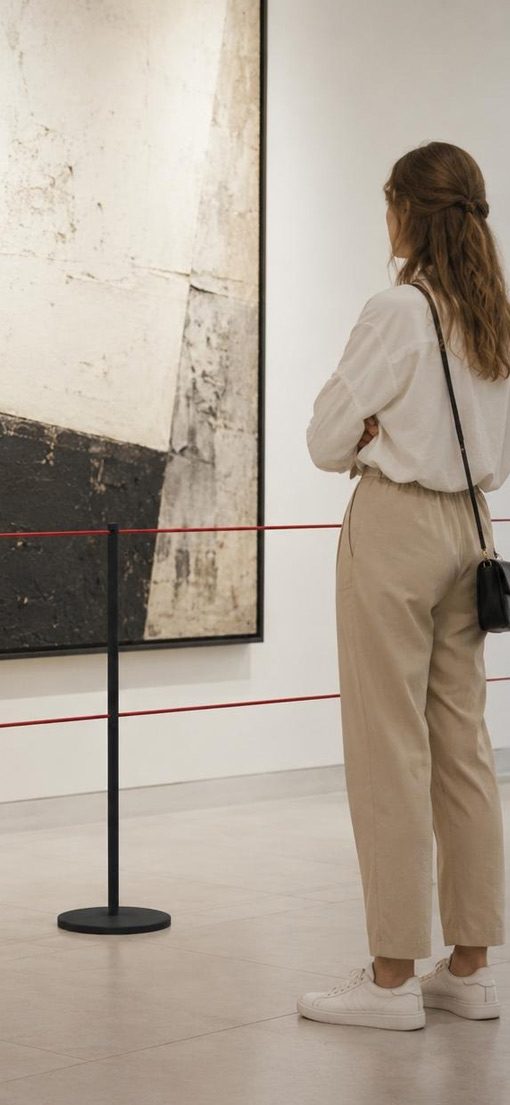 Poteau de guidage LINE pour musées et galeries