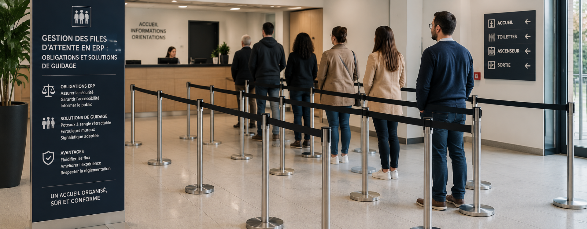 Gestion des files d'attente en ERP : obligations et solutions de guidage
