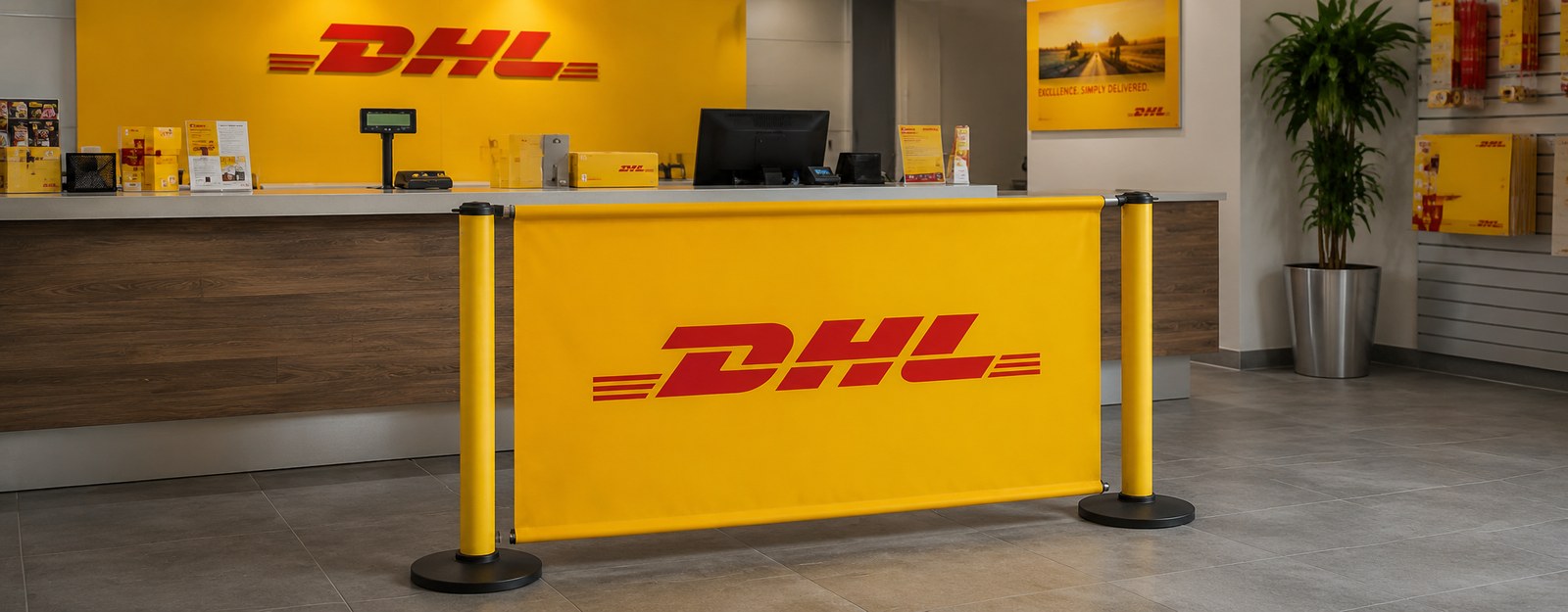 Custom printed barriers: divide your space and show your brand