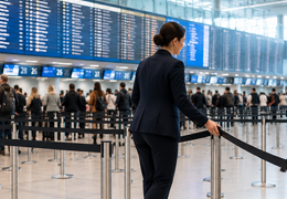Gestion des flux en aéroports et gares avec des poteaux de guidage professionnels
